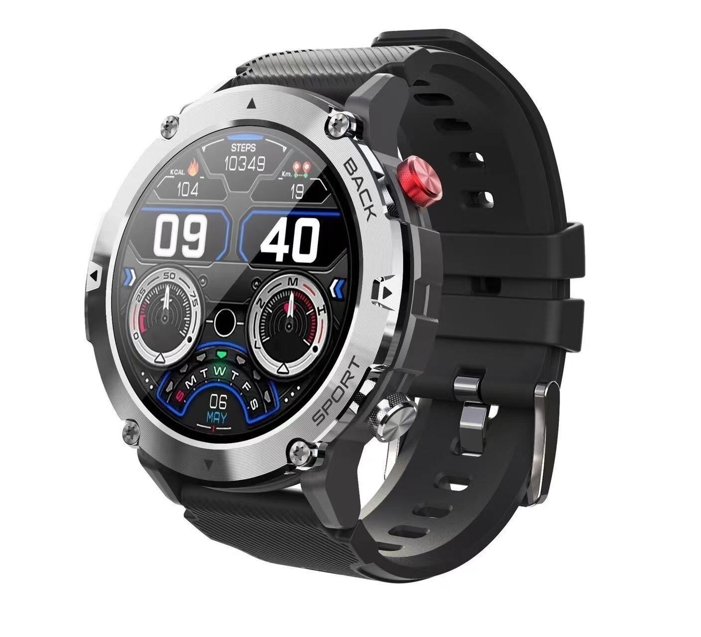 2022 Ʈ ġ   ȭ 300mAh  ð IP68  Smartwatch 1.32 ġ 360*360 HD PK T  